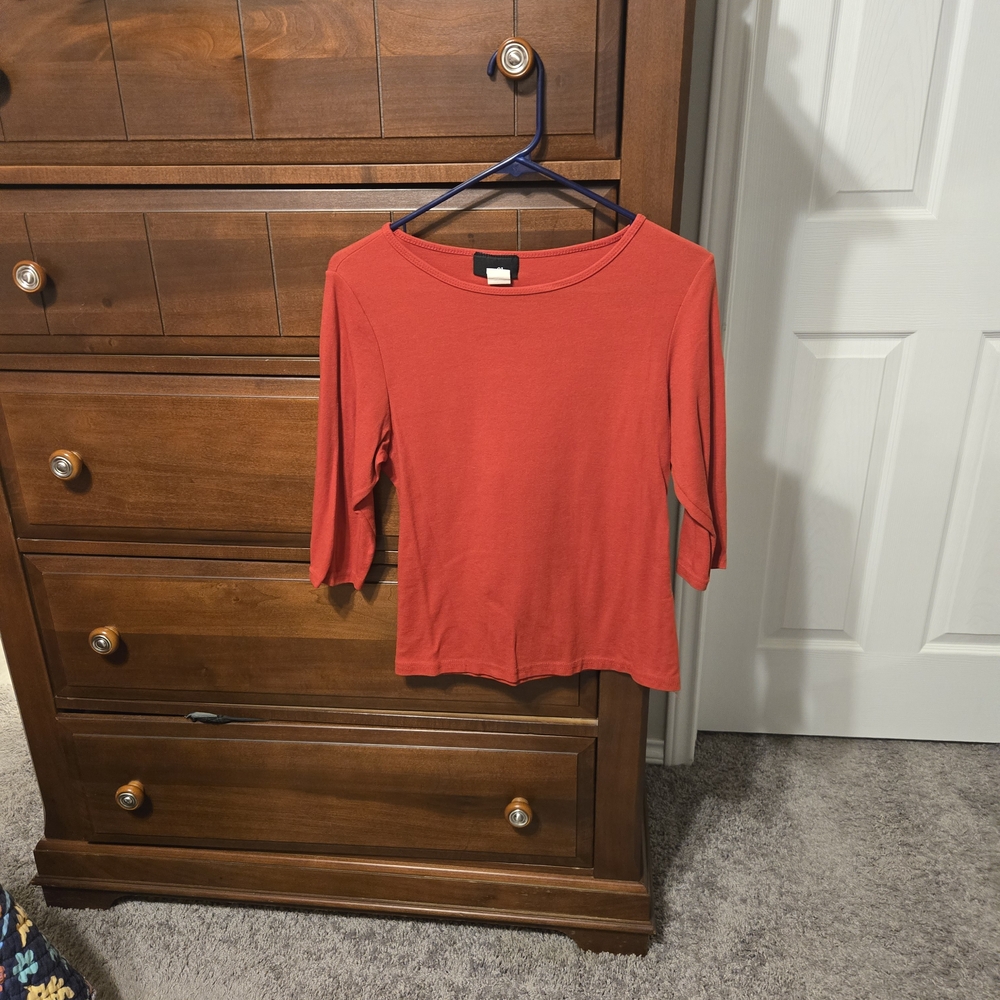 Rue21 Vibrant Red 3/4 Sleeve Blouse